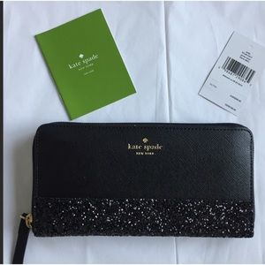 Kate Spade Greta court Neda glitter wallet